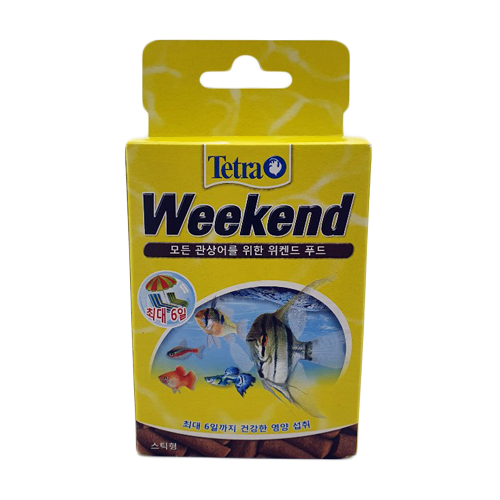 수족관용품물멍몰 테트라 위켄드 푸드 20정 / 스틱형 휴가철 사료 6,490원
