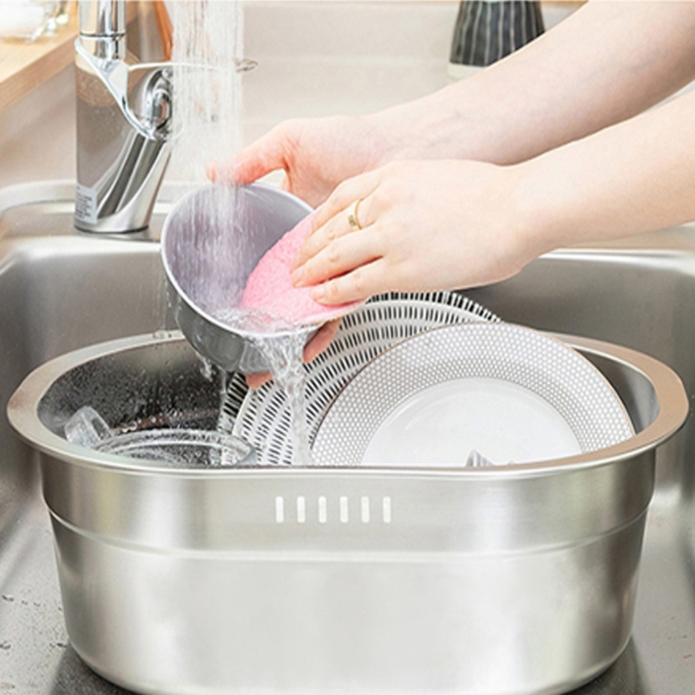 싱크대 올스텐 물빠짐 설거지통 800ml 대용량, 프레카설거지통, 1개 16,000원