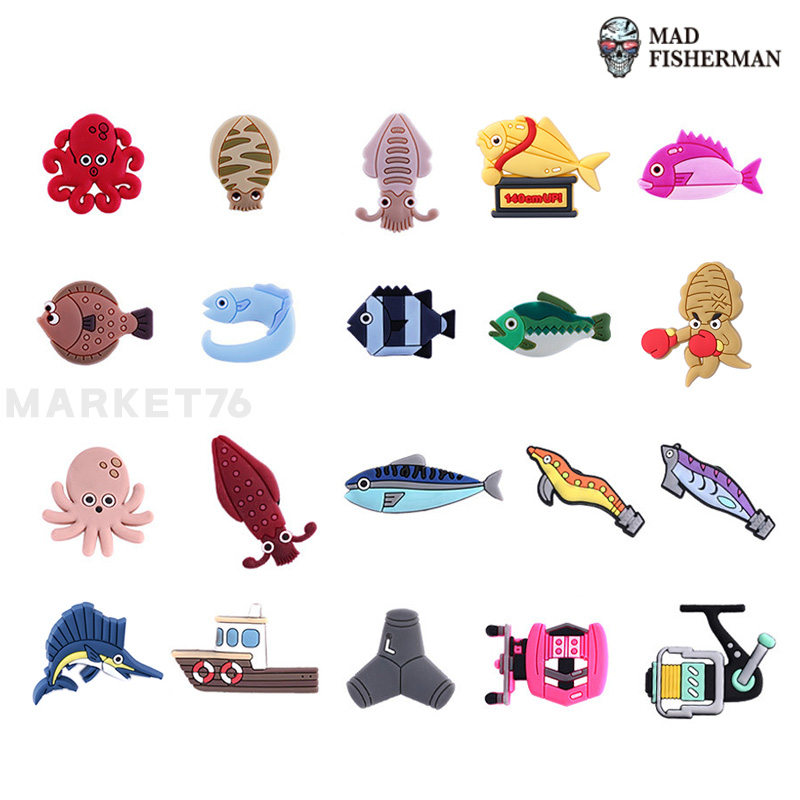 매드피셔맨 클로그 파츠 참 신발꾸미기 귀여운 캐릭터 파츠 낚시 31종 액세서리 1,490원