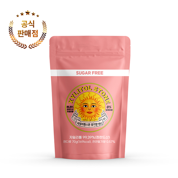 자일리톨스톤 100% 핀란드산 자일리톨 사탕 캔디 70g 지퍼백 당류 0% 무설탕, 70g, 1개 6,800원