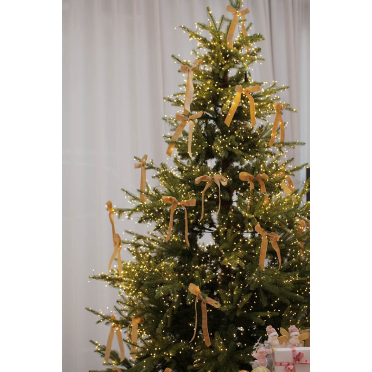 리본빌 크리스마스 트리 벨벳 리본 장식, 리본 오너먼트 세트 국내생산 14,900원