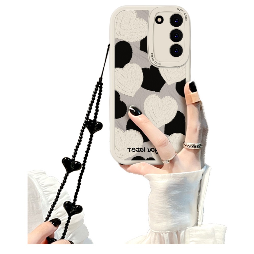 럭스폰 갤럭시 하트 스트랩 명품 지문방지 케이스 15,800원