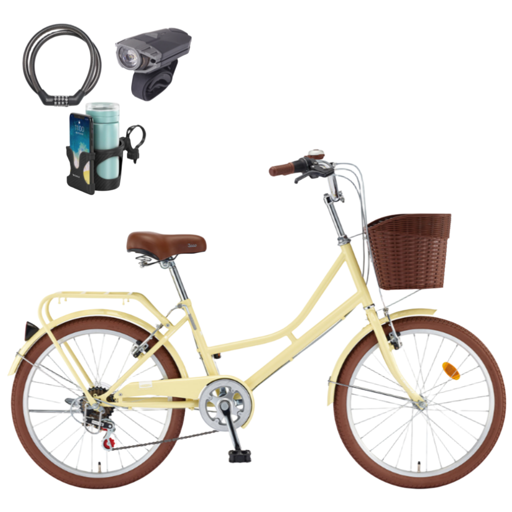 2026 삼천리 22 선데이 자전거 7단 클래식 시티형자전거, 레몬, 1개, 157cm 275,000원