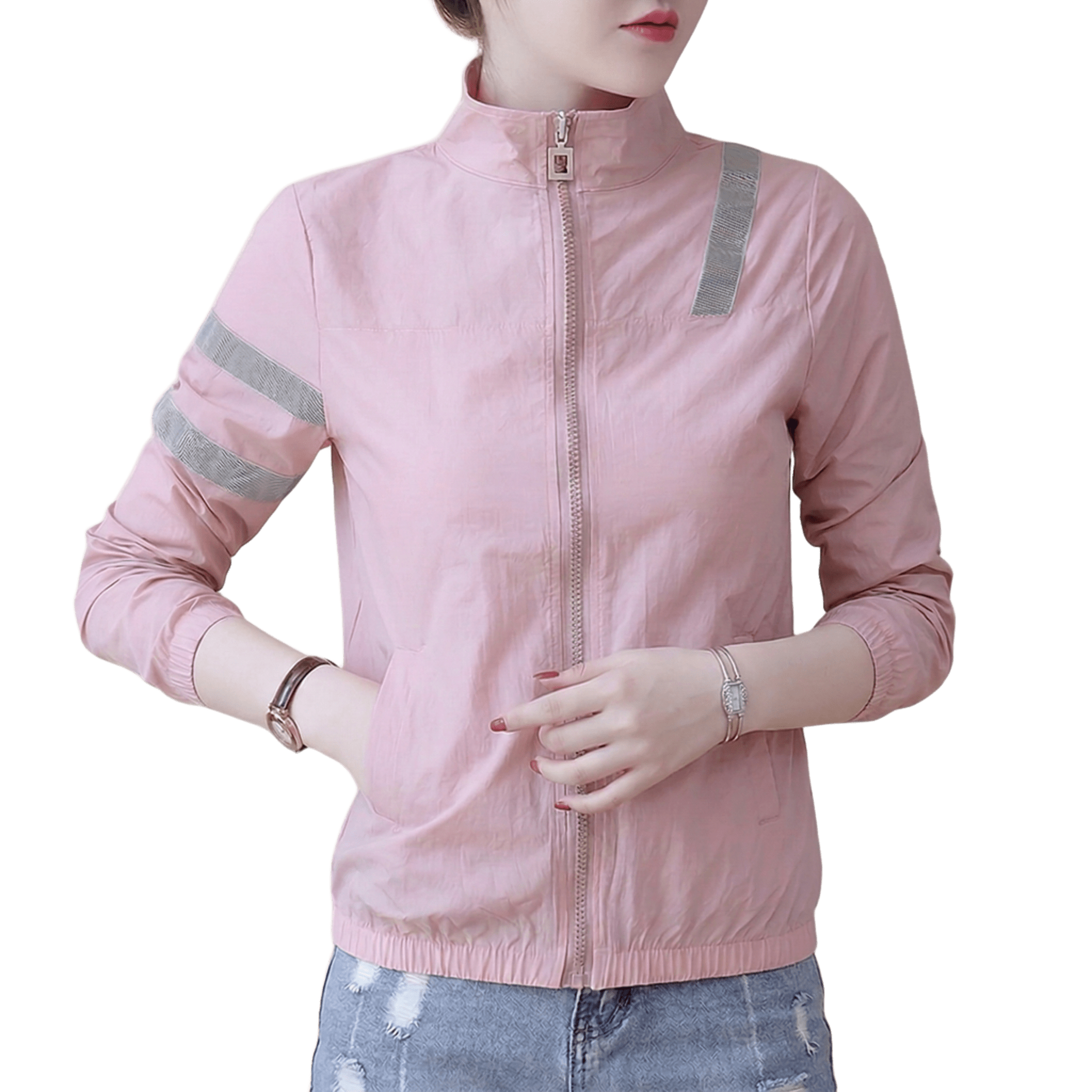 로로비 자외선 차단 여성 바람막이 자켓 여자 점퍼 UPF50+ 16,800원