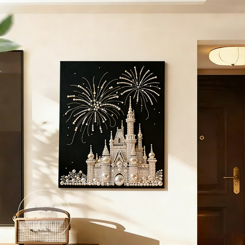 [하이청]  입체 진주 그림 DIY 보석십자수 장식 그림 비즈 키트 거실 장식화 30*40cm 9,600원