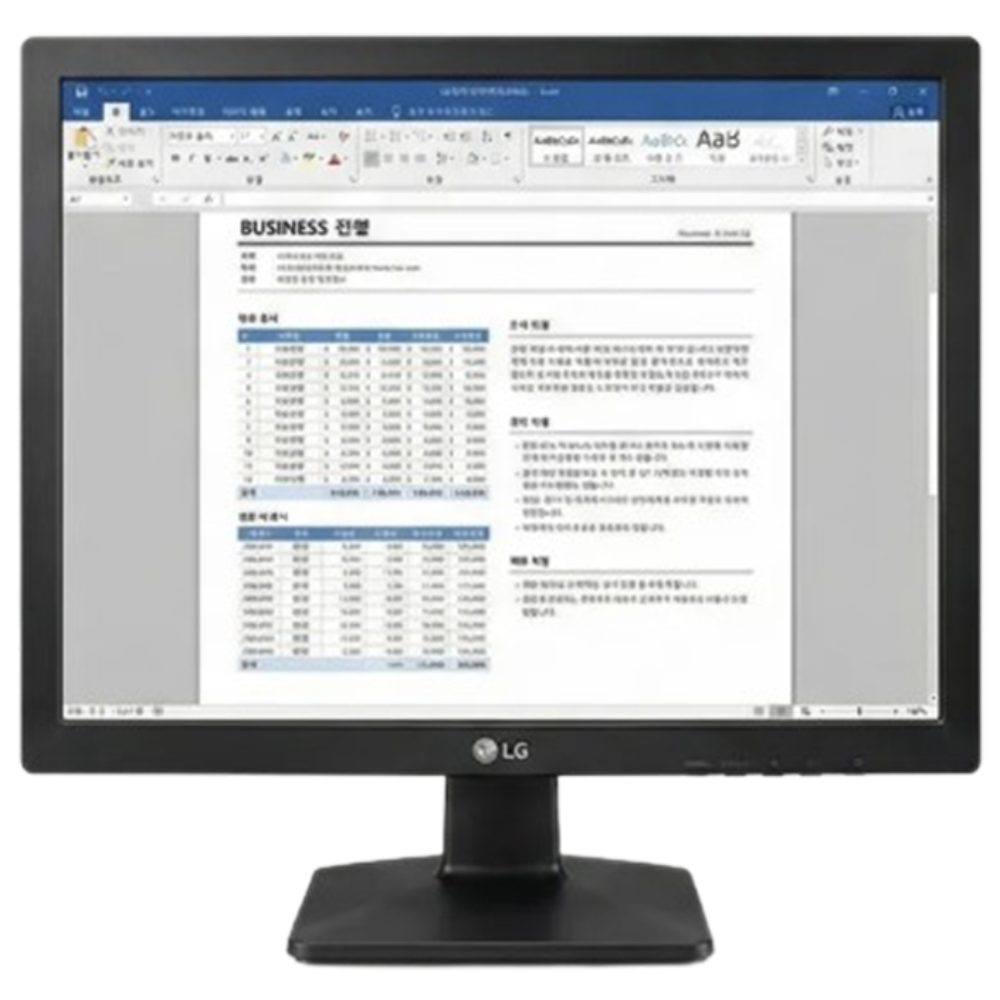 LG 43cm(17인치) 5:4 비율 모니터 17MB15P - 문서작업 최적화/CCTV/산업용 서브 스크린 (틸트/VESA), 17MB15P, 43cm 34,500원