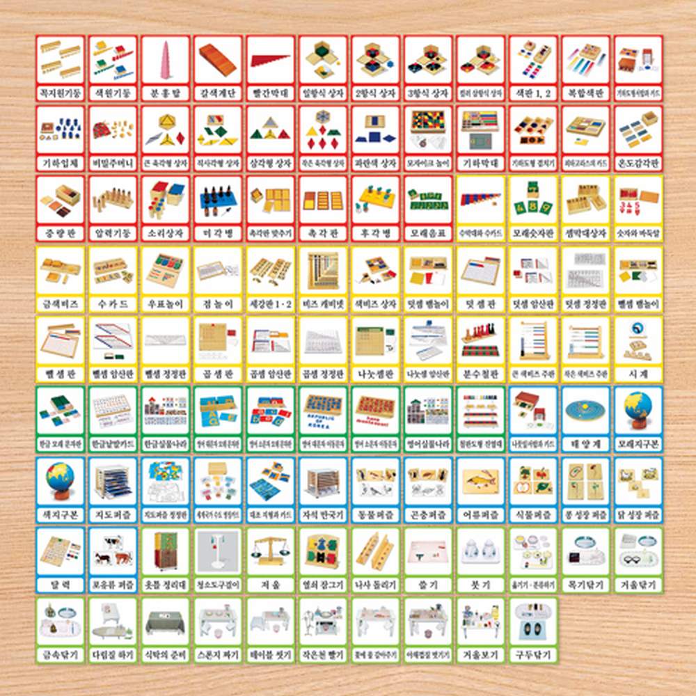 [하나몬테소리] L0150 몬테소리명칭3단계 P.P.카드 한글판 - 언어교구 66,670원