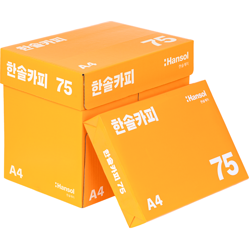 한솔제지 A4용지 복사용지 75g 2박스 5000매, 5000 42,000원
