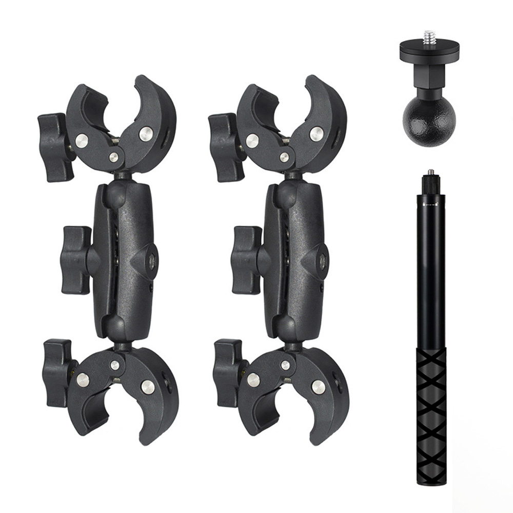 인스타360 X5 X4 X3 액션캠 모터바이크 설치 셀피스틱 클램프 세트 자전거 오토바이 고프로 오즈모 73,000원