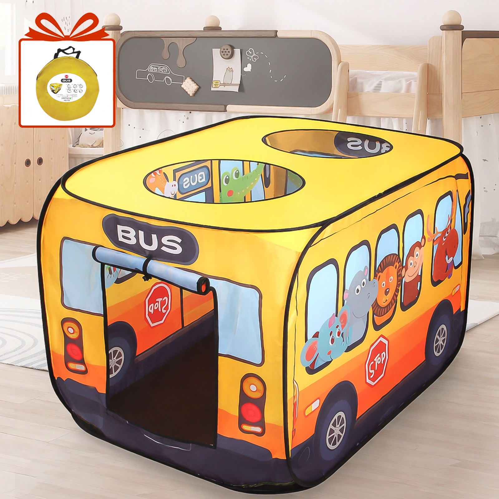 MIVONA 실내외 텐트 버스카 캐릭터 대형 원터치 접이식 수납가방 포함 26,900원