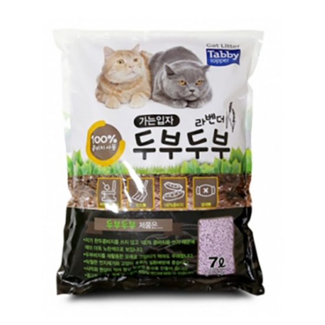 테비 두부두부 극세입자 고양이모래, 7L, 6개, 라벤더 26,500원