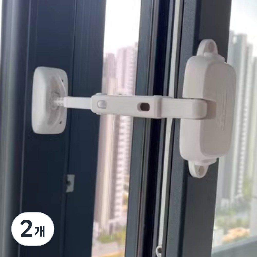 만다린망고 여닫이 창문 스토퍼 고정 이중잠금장치 미닫이 샷시 프로젝트창, 화이트, 2개 27,980원