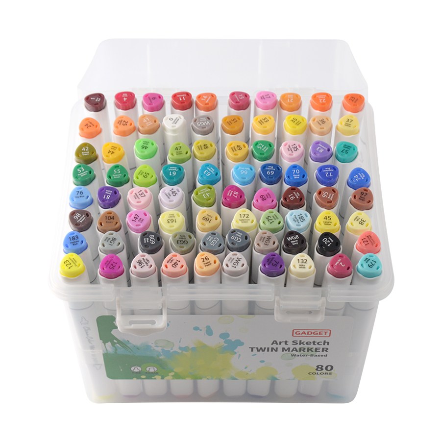 가제트 수성 트윈 마카펜 80색 세트 마커펜 브러쉬, 단품, 1개 22,900원