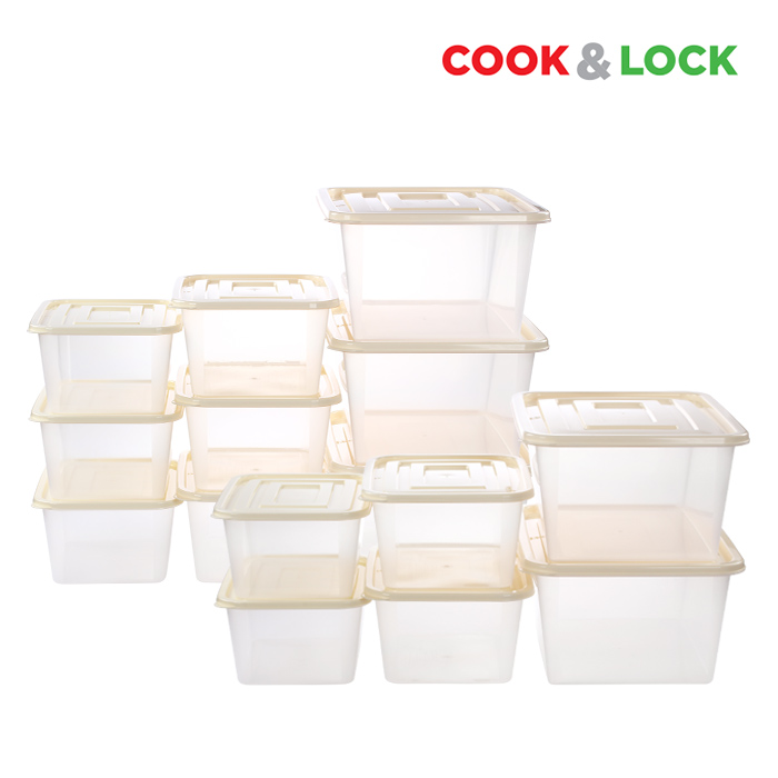 [쿡앤락]멀티 밀폐용기 15P SET (5L 5P+6.5L 5P+15L 5P) 대용량 78,440원