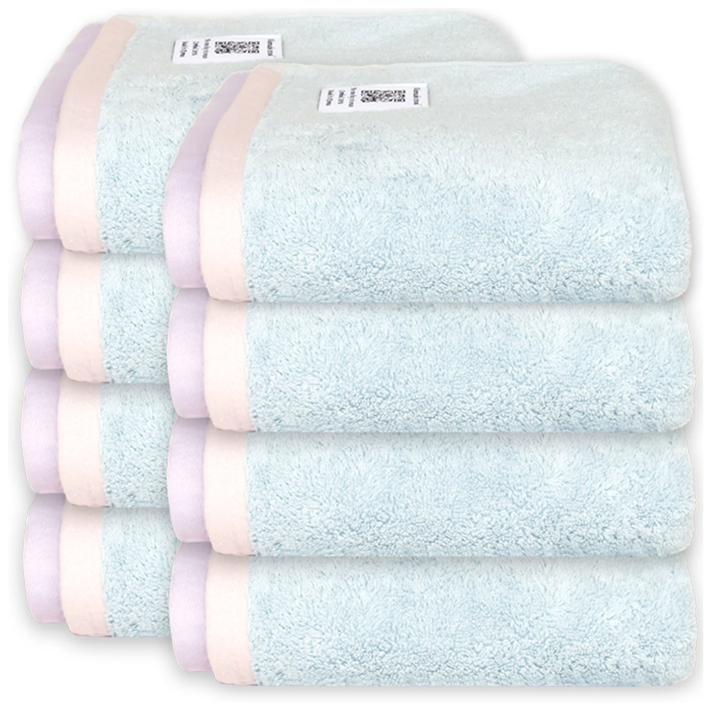 크로커다일 오코텍스 인증을 받은 워너비 호텔수건 200g 코마사 40수, 스카이블루, 8세트 60,800원