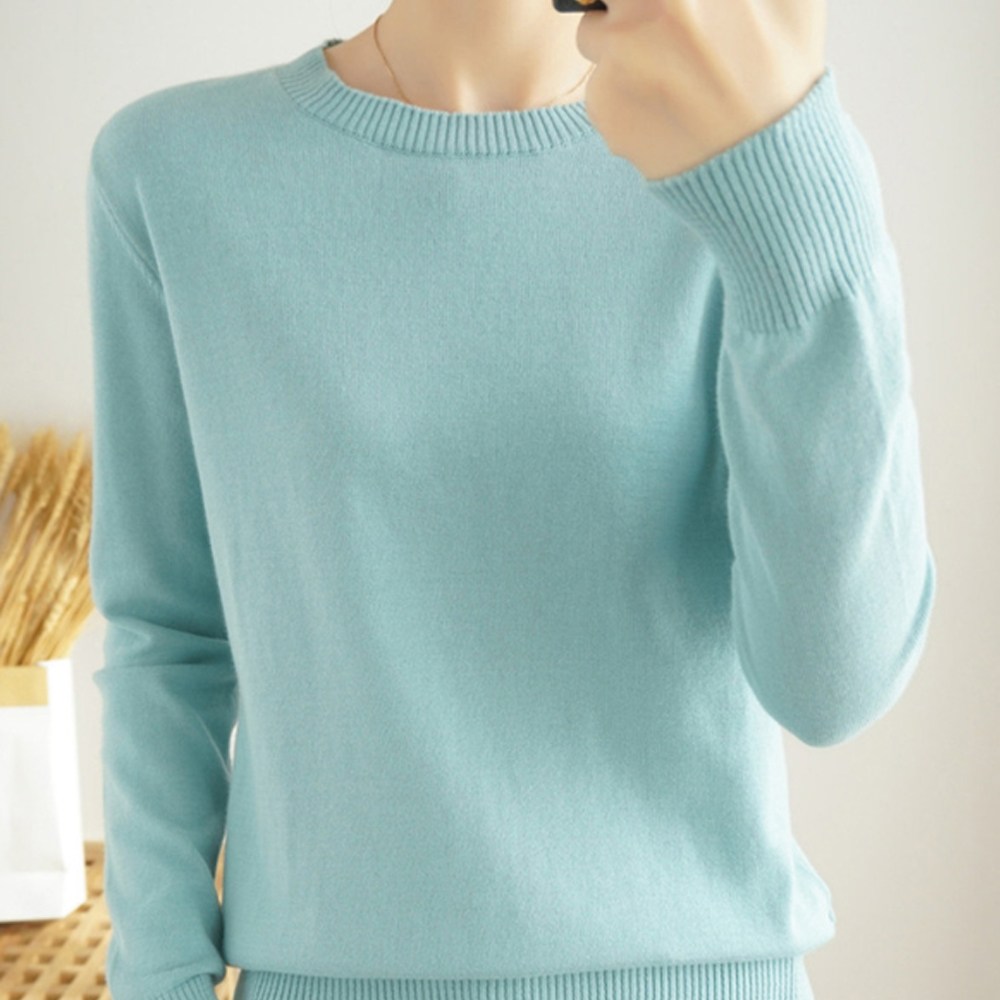 에리페 여성용 베이직 라운드넥 솔리드 니트 22,800원