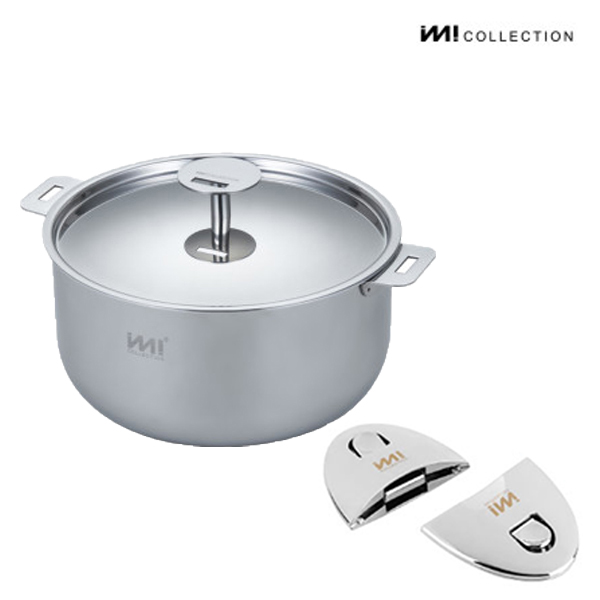 IMI 통3중 IH 스텐 냄비 (스텐커버) + 양수핸들2p  인덕션 가스 뚜껑 자취 주방정리 수납 라면 신혼 132,800원