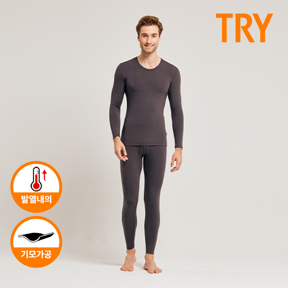 트라이 남성 겨울 기모 발열내의 히트텍 히트업라이트 웜 #I72 상하의 세트 36,900원