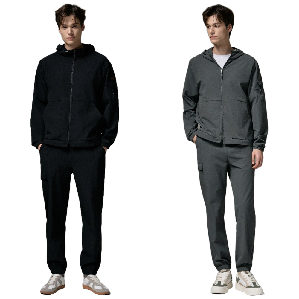 펠틱스 데일리 컴포트 운동 스트레치 남성 우븐 셋업 남성 간절기 나일론 스판트레이닝 조거 트랙 셋업 35,900원