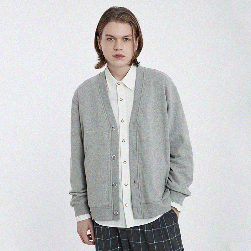 커스텀어스 남성용 헤비쭈리 V넥 프레피 가디건 CXS24FKCD801 73,300원