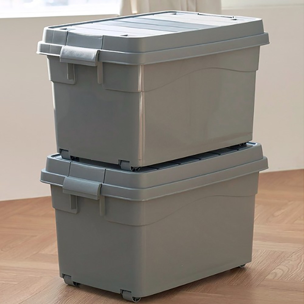 총2개발송  60리터 바퀴달린 대형 불투명 리빙박스 총4종류 중에선택하세요 미니바퀴포함, 1개 109,800원