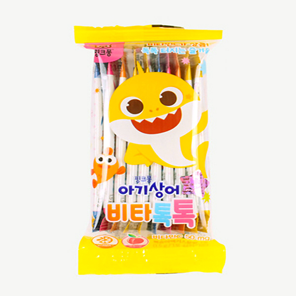 태양생활건강 핑크퐁 유아용 아기상어 비타톡톡 복숭아맛 10p, 15g, 1개 2,290원