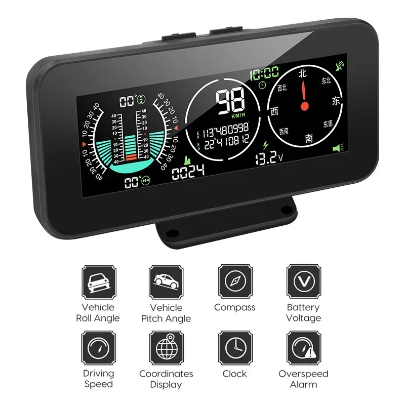 M50 오프로드 GPS 스마트 카 경사계, 디지털 디스플레이 틸트 피치 각도 레벨 게이지, HUD 지능형 자동 계 57,900원