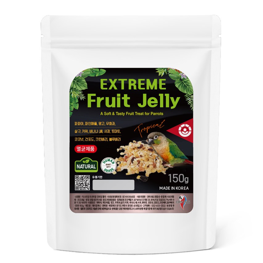 멸균 익스트림 건과일 앵무새용 젤리 150g, 150g, 1개 12,500원