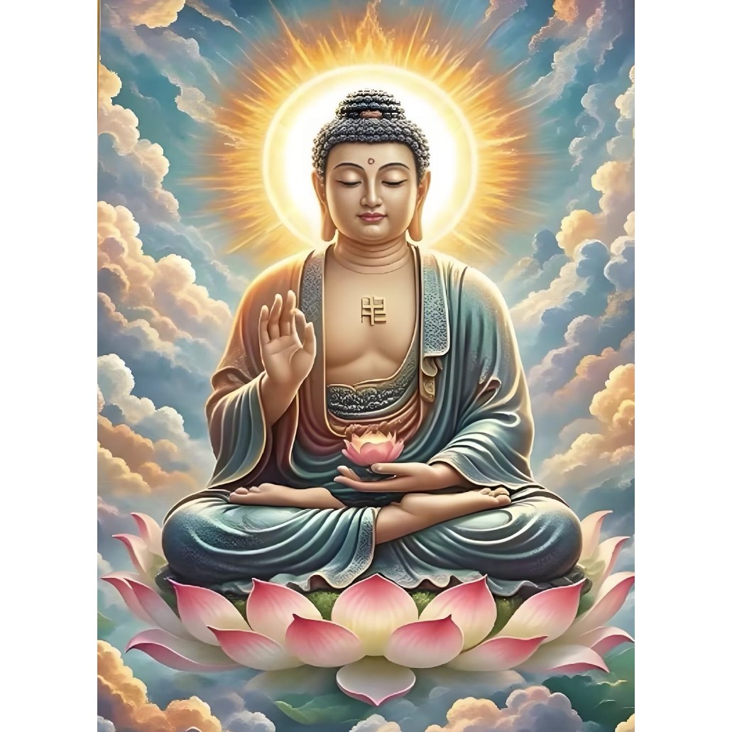 호우맘 액자 캔버스형 보석십자수 DIY 키트 40 x 50 cm, 1개, HM-129 석가모니 20,250원