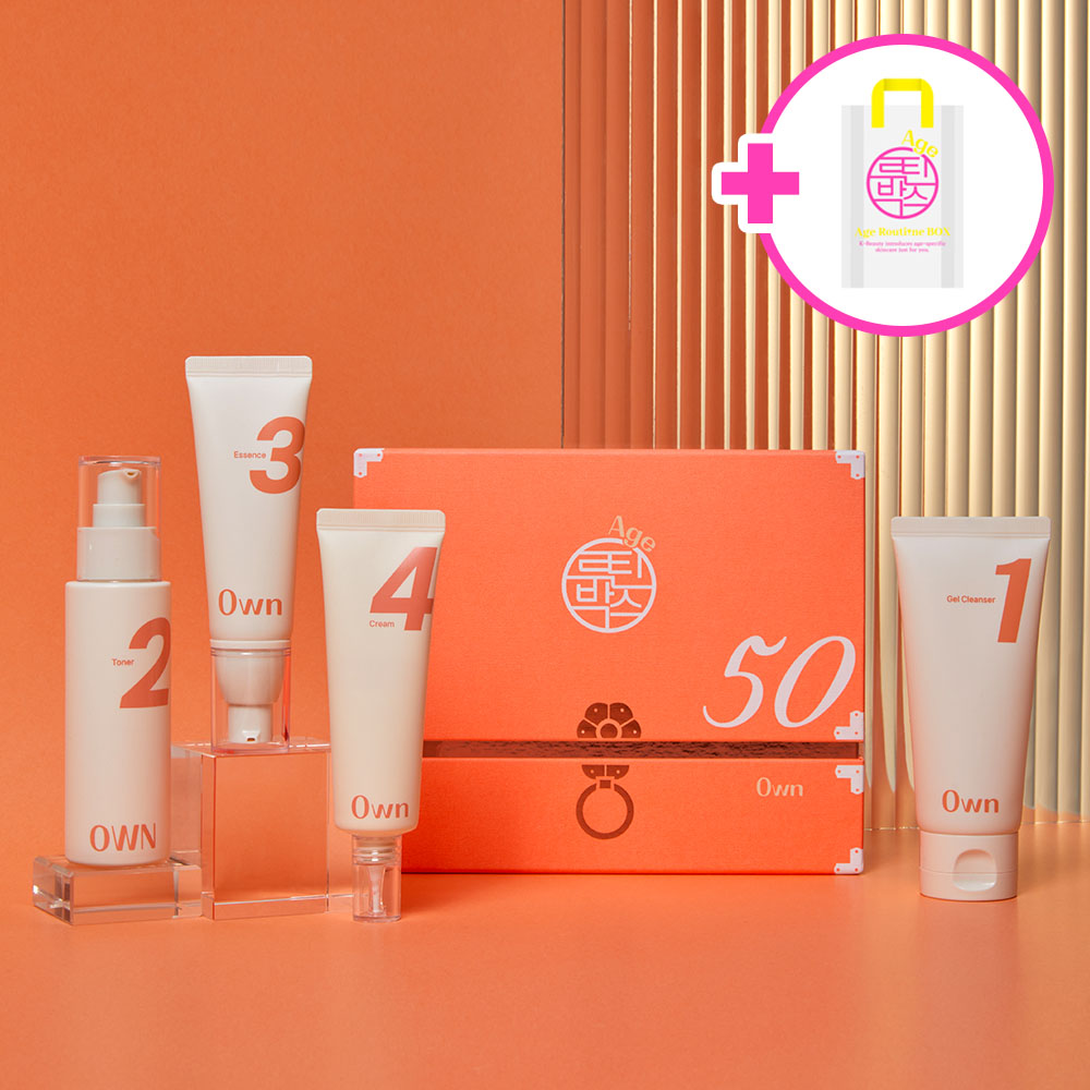 셀뮬러 기초 4종 화장품 트래블 세트 에이지 루틴박스 50대 키트 오운, 1세트 140,000원