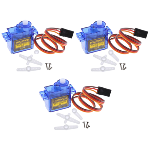 JK 서보모터 미니 마이크로 9G 360도 소형 RC 아두이노 SG 90 교육 연구 개발 코딩, 3개, 블루 10,900원