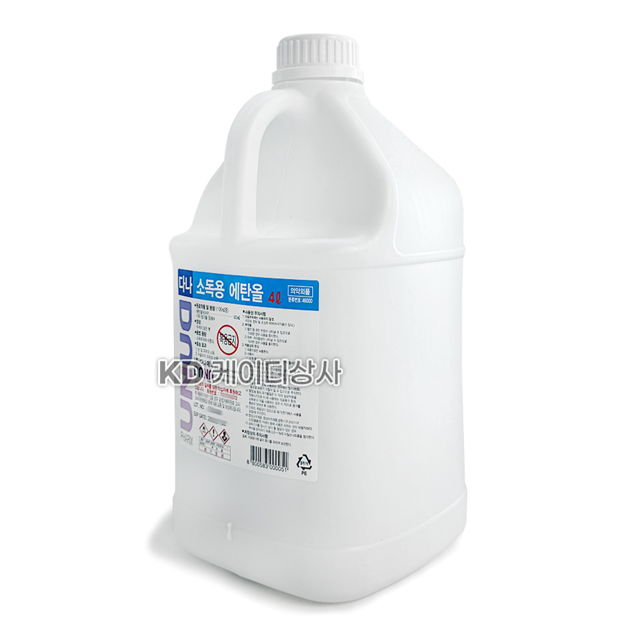 조은 다나 소독용 에탄올 83% 공간소독 방역 소독액 4L, 4개 36,990원