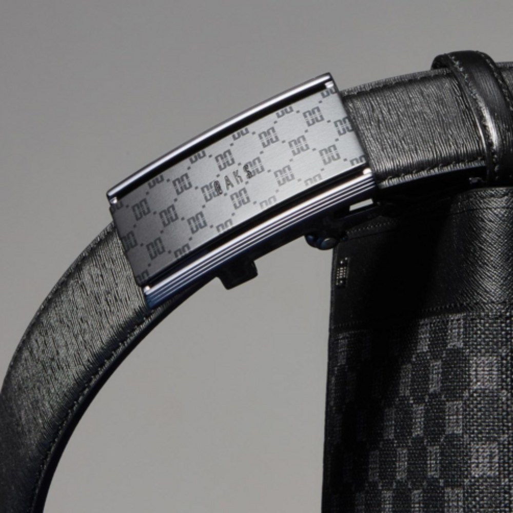 닥스 남성 블랙 천연 소가죽 루이스 DD패턴 무광 버클 자동 벨트 DBBE1F711BK 107,000원