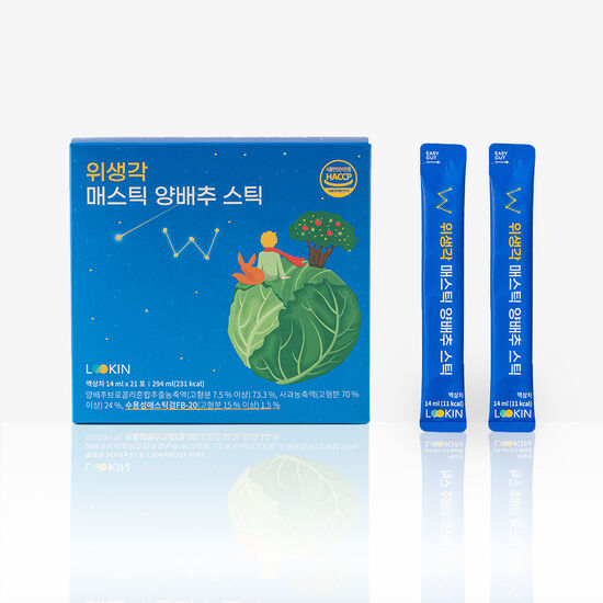 루킨 위생각 매스틱 양배추 스틱 21p, 294ml, 1개 29,800원