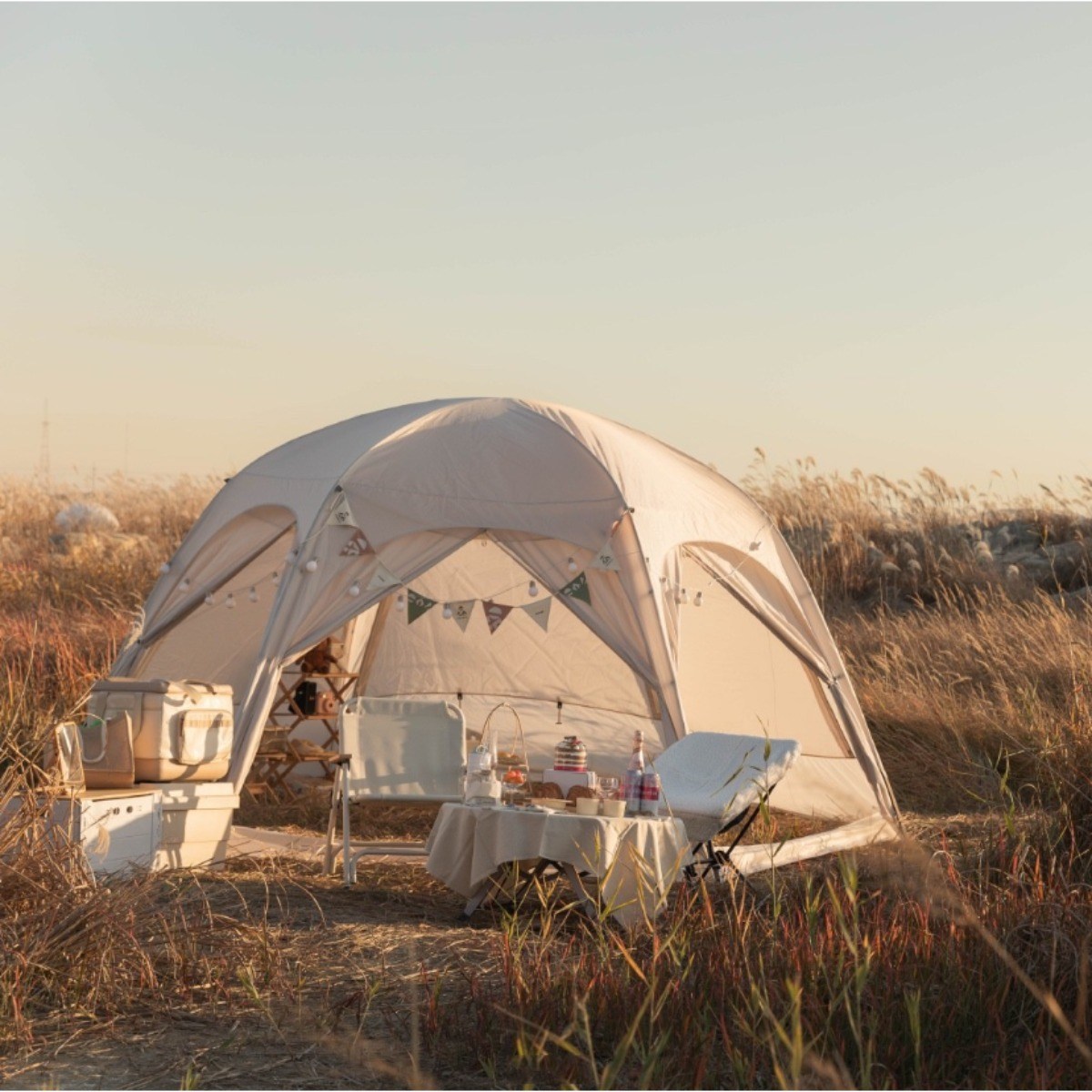 코베아 에버닌 메리 데크팩+루프+시트 풀세트 쉘터 돔 텐트 캠핑 감성 520,000원