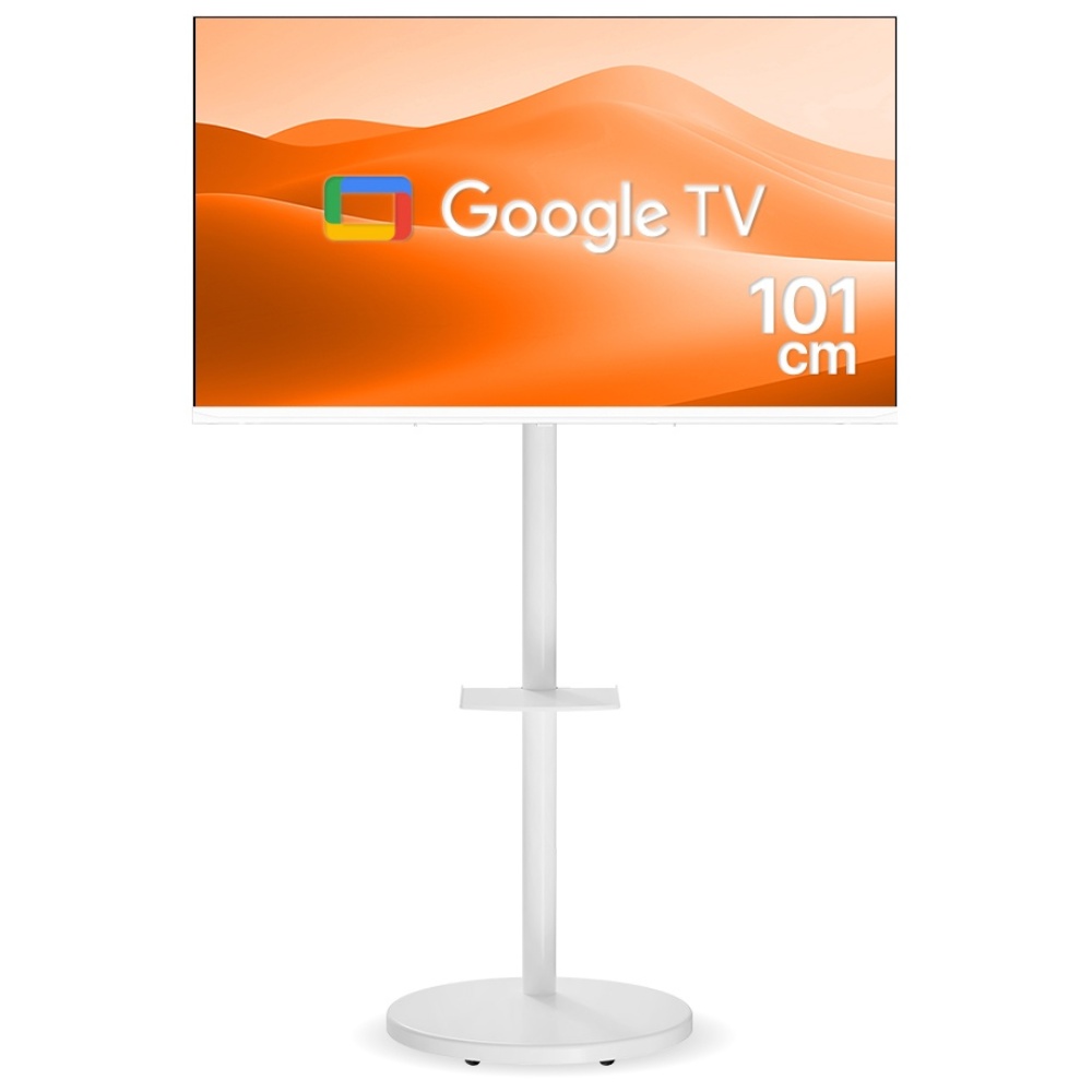 위드라이프 스마트 40인치 삼탠바이미TV 무빙라이프세트 구글 1등급 이동식티비 안드로이드, 101cm(40인치), WLTSTW2(화이트), 스탠드형, 고객직접설치 337,000원