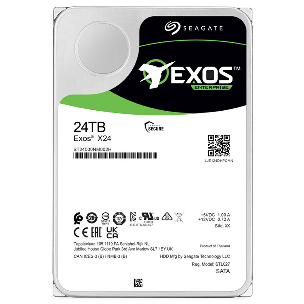 씨게이트 Exos X24 7200RPM 512M HDD 1,290,000원