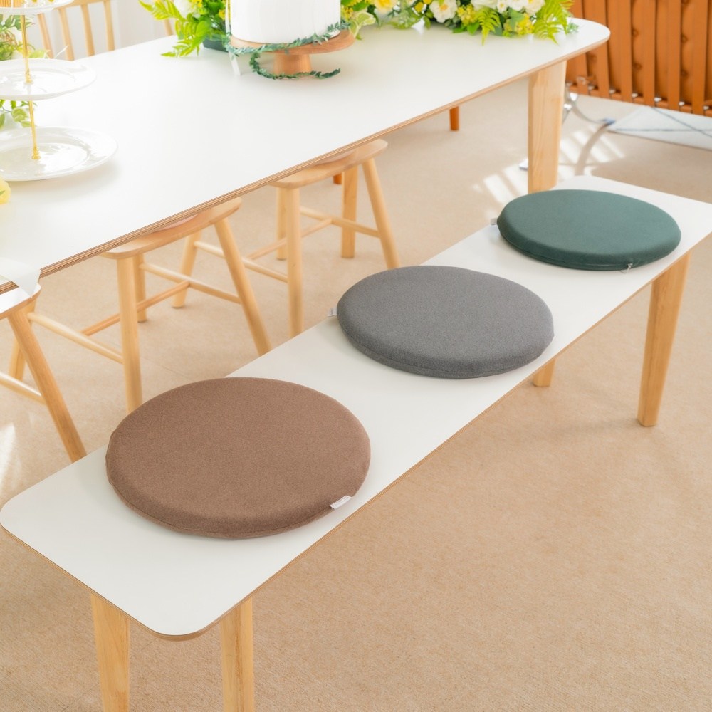 니뜰리히 메모리폼 원형 둥근 벤치 의자 식탁 방석 두꺼운 푹신한 7,900원