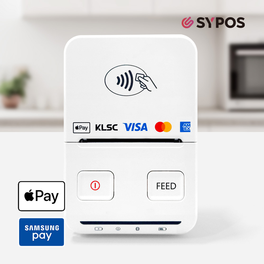 월사용료없는 무선카드단말기 휴대용 애플페이 QR결제 영수증 출력 블루투스 카드기, 1세트 70,000원