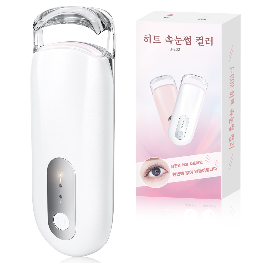 Luxeed 속눈썹 고데기 10초 가열 24H 지속 히팅 컬러 c 타입 충전 2단계 온도조절 미니 휴대용 뷰러, 1개, 화이트 45,640원