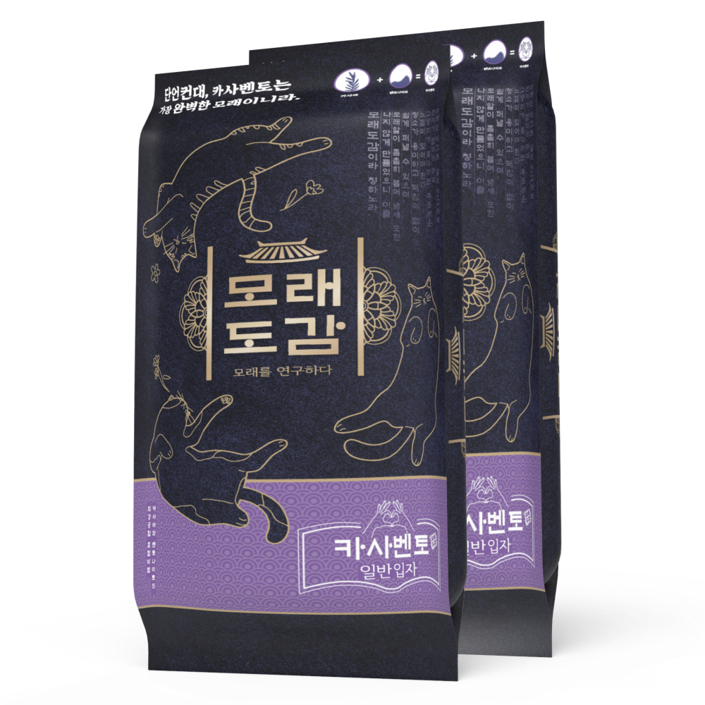 모래도감 고양이 카사벤토 일반입자 모래, 6kg, 2개, 무향 33,000원