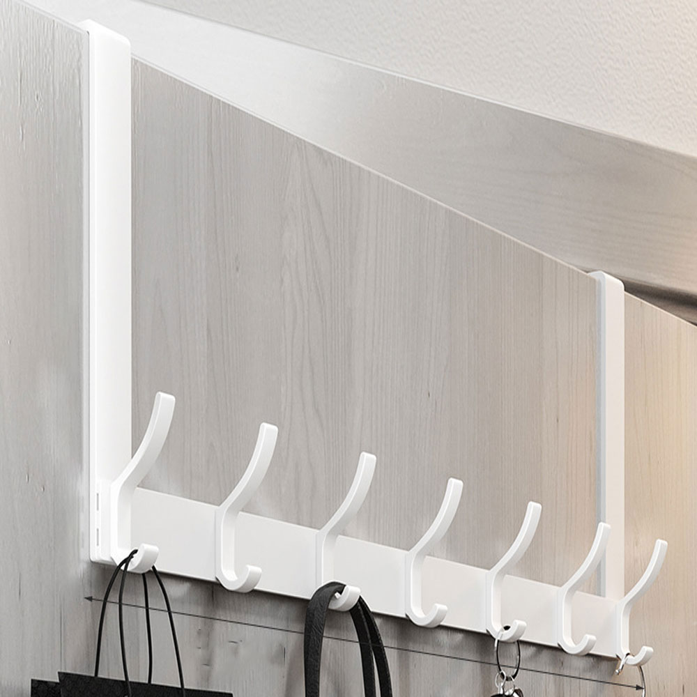 앞날창창 무타공 도어 행거 문걸이 후크 14구, 화이트, 1개 8,720원