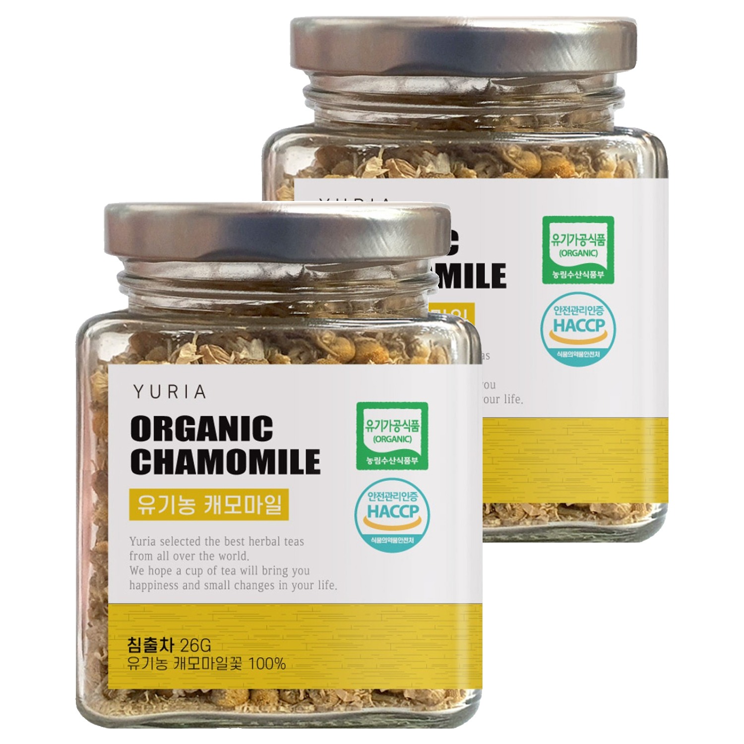 유리아 캐모마일차 유리병 컬렉션 21,400원