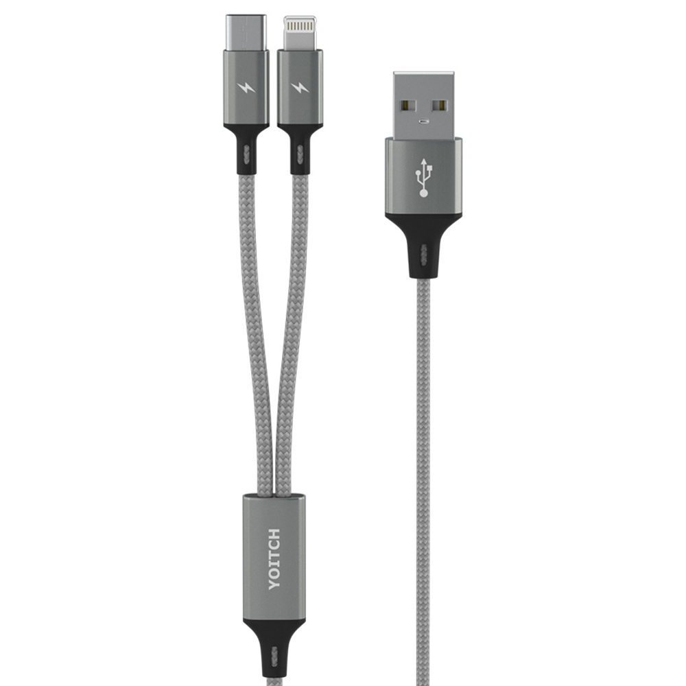 요이치 마운틴 로그 c타입 아이폰 2in1 고속 멀티 충전 케이블 8c 3,500원