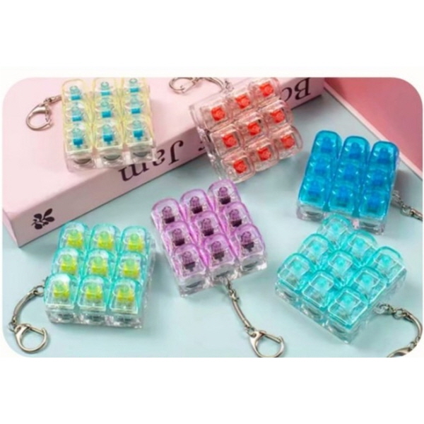 프리미엄 딸깍이 키링 9구 1+1 색상중복없음 딸깍이 키링 기계식 키보드 테트리스 자판기 피젯 딸깍이 9,900원
