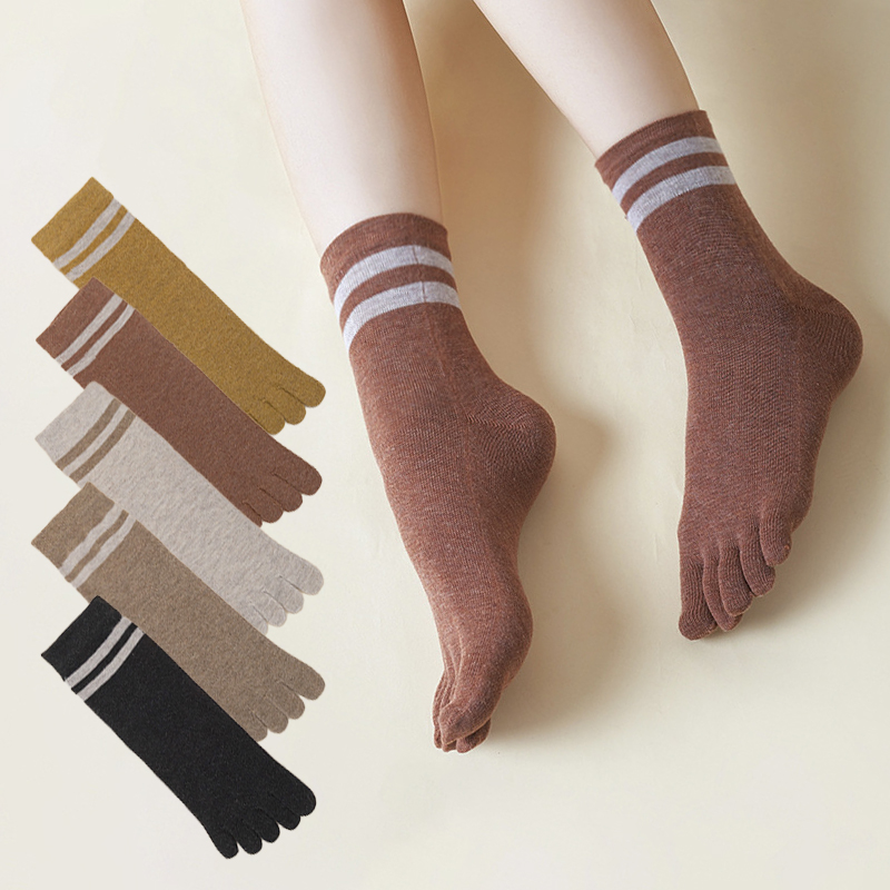 두발로 여성용 코지 라인 발가락 중목 양말 5켤레 세트 12,900원