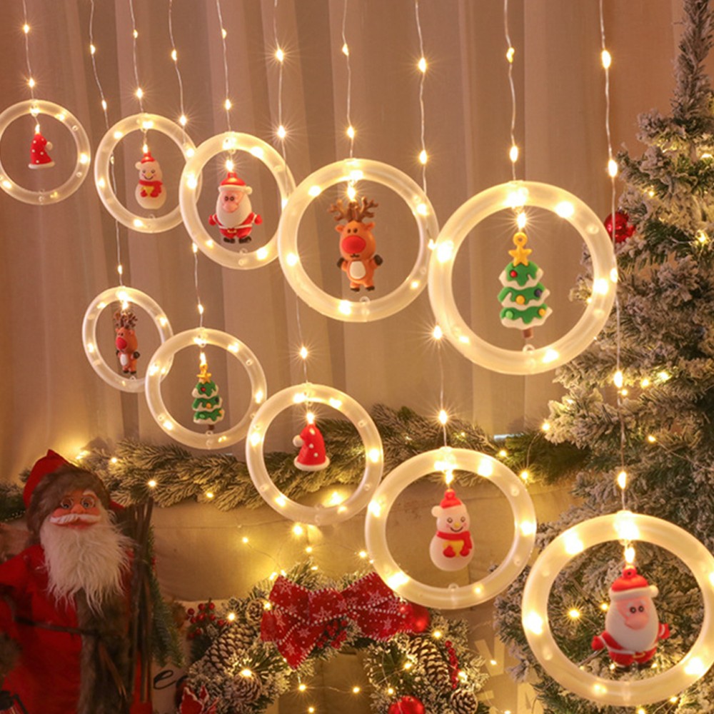 파인굿즈 크리스마스 USB 가랜드 LED 조명 2종 줄조명 커튼조명 창문 유리 트리장식 벽 무드등 12,900원