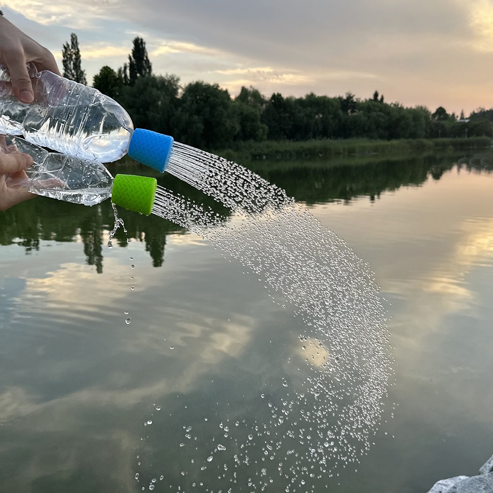 [La_Luna] 휴대용 캠핑용 페트병 실리콘 샤워헤드 1+1 10,980원