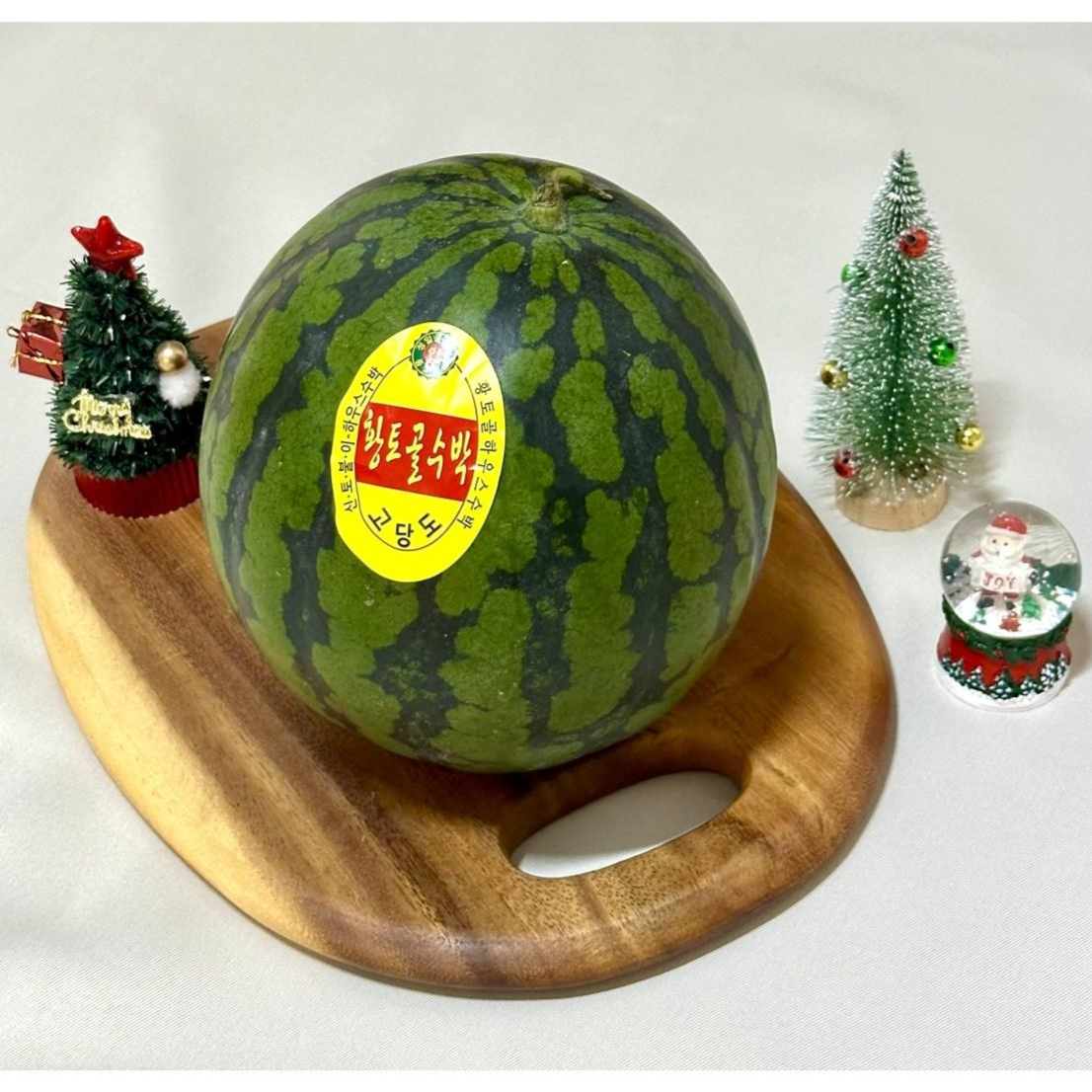 정품 고당도 꿀수박 당도선별 하우스 수박, 1개, 3-4kg 23,900원