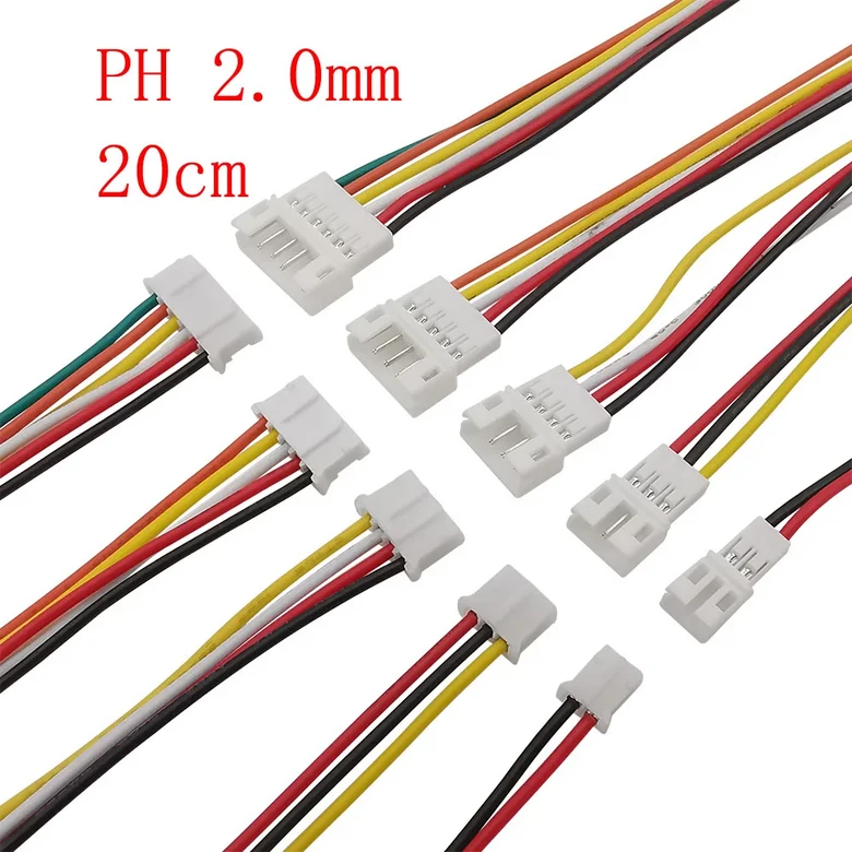 5Pair 1.25mm 2.0mm 2.54mm 피치 미니 JST PH XH SM Male Female 플러그 소켓 터미널 와이어 케이블 커넥터 9,600원